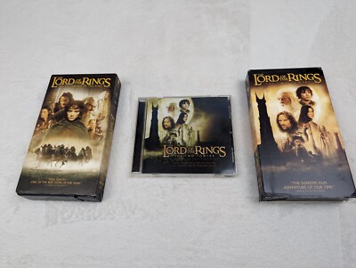 The Lord Of The Rings : The Two Towers , Soundtrack CD  &VHS Also Fellowship 
