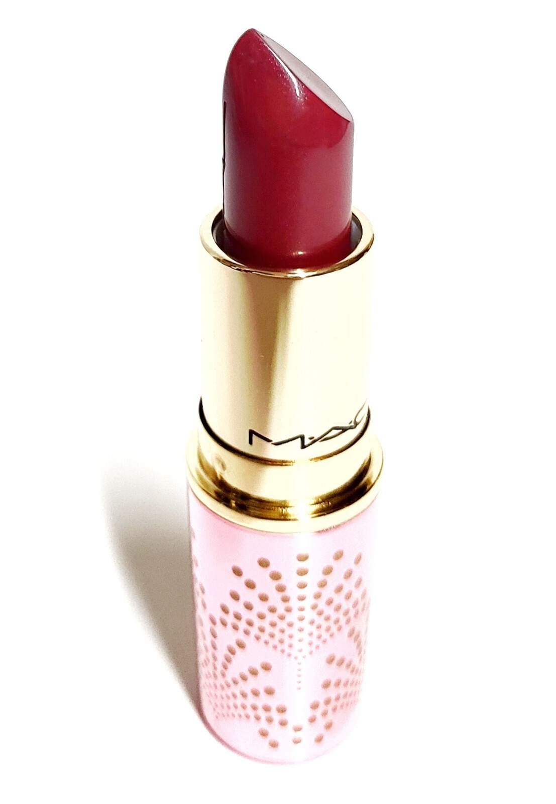 MAC Bubbles Bows Lusterglass Sheer Shine Lipstick No Wineing Reddish
