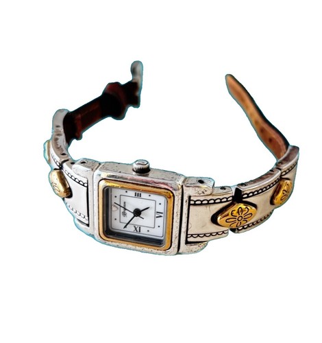 Brighton Ladies Watch, Croc Embossed Leather Band BRIGHTON Ladies Brown Band Croc Embossed Leather BTV011BR  main image 4