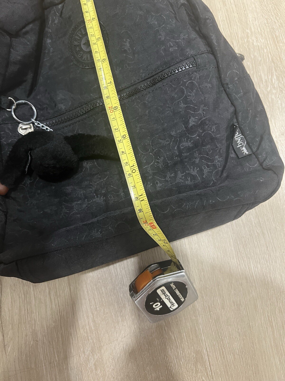 Kipling Backpack All Over Monkey Print Black 12” … - image 12