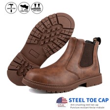US Work Boots Mens Waterproof Indestructible Sneakers Safety Shoes Steel Toe Cap