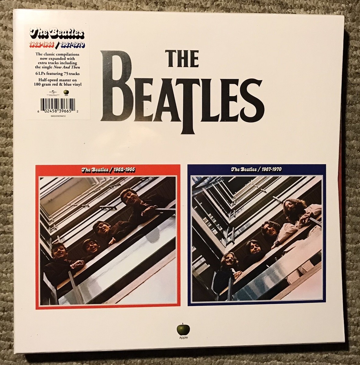 The Beatles 1962-1966 1967-1970 Red Blue COLOR VINYL 6 LP Box 1ST The Beatles 1962-1966 1967-1970 Red Blue COLOR VINYL 6 LP Box 1ST