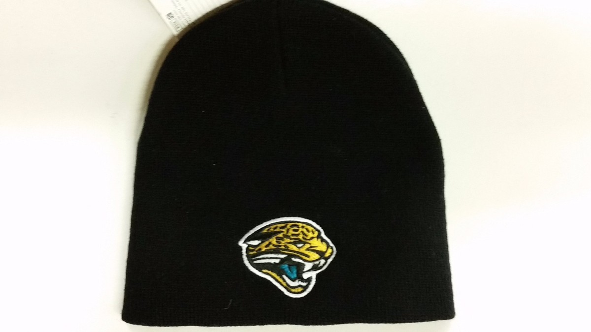 NFL Jacksonville Jaguars Adult Winter Knit Hat, NEW (Black Beanie