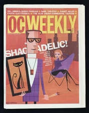 Shag MAGAZINE COVER OC Weekly Shagadelic August 2002 Print Article Inside
