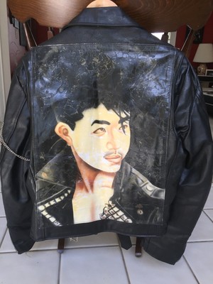 Punk Rock style vintage genuine leather 