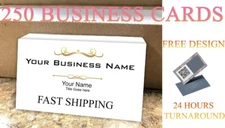 250 FULL COLOR BUSINESS CARDS AND FREE DESIGN