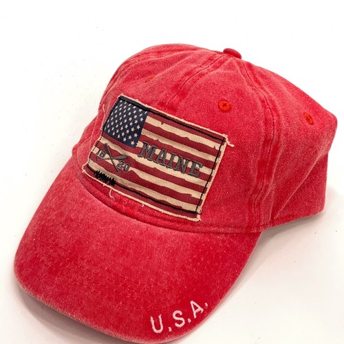 Maine American Flag 1820 Cross Paddles Hat