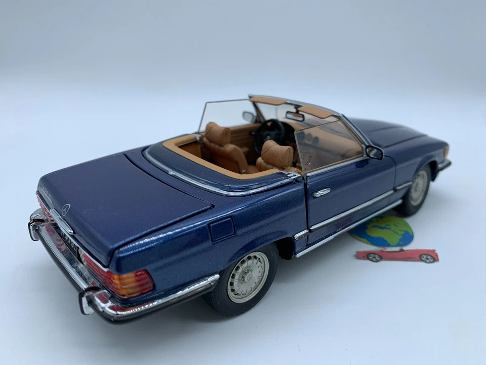 Franklin Mint Mercedes 450 SL 1972, in scala 1:24-1:25, (3174) , vintage - Immagine 4 di 4