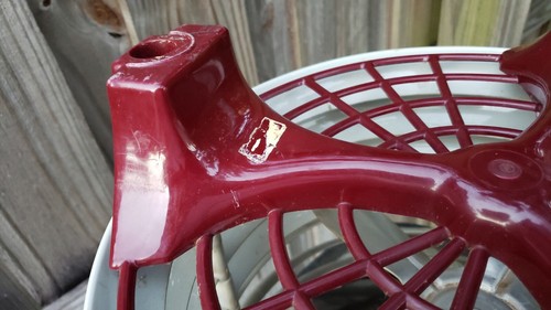 Vintage Electric Fan Hassock W.W. Welch Parts Restore Motor Works all 3 speeds - Picture 10 of 16