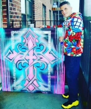 Holy Cross Canvas - 4 x 4 ft.  Masterpiece - Original Painting