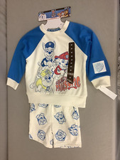 Paw Patrol Two Piece Short Set Size 3T 2 Piece Pajama Set Kids Blue NWT