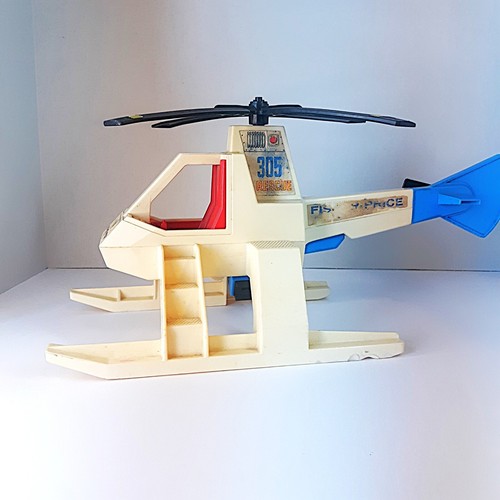 1974 Fisher Price Adventure People 305 Air Sea Rescue Copter Helicopter Toy - Picture 8 of 9