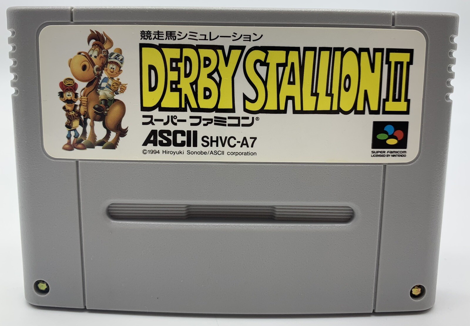 Derby Stallion II 2 Super Famicom Nintendo Snes Japon JAP SHVC-A7 Cartouche