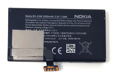Battery BV-5XW For Nokia Lumia 1020 Smartphone Replacement 3.7 V 2000mAh