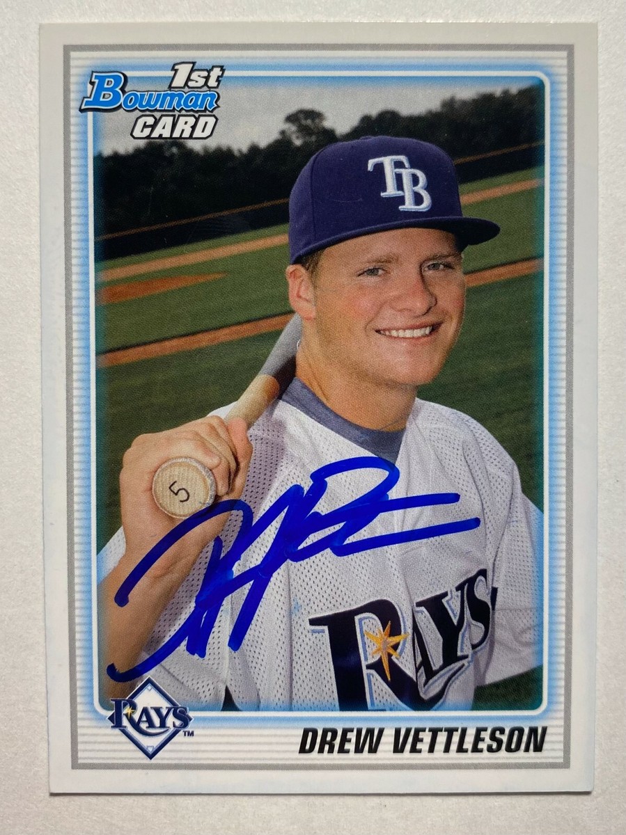 Drew Vettleson Signed Bowman #BDPP59 2010 Card Tampa Bay Devil