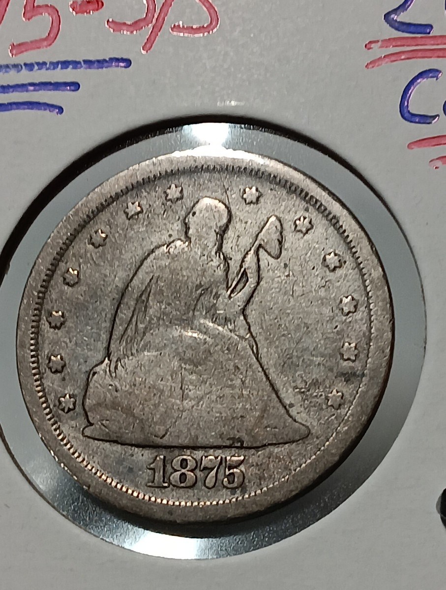 öページ 👉1875-S-over-S Error Twenty Cent Piece Vg Choice 🇺🇸 | eBay