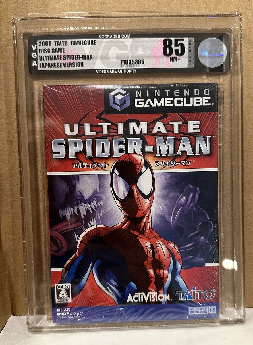 Very RARE JAPANESE ULTIMATE SPIDER-MAN GAMECUBE GC VGA Graded 85