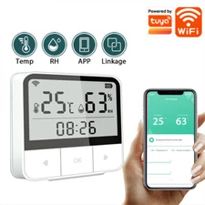 Tuya Smart WiFi Temperature and Humidity Sensor Wireless LCD Display Hygrometer