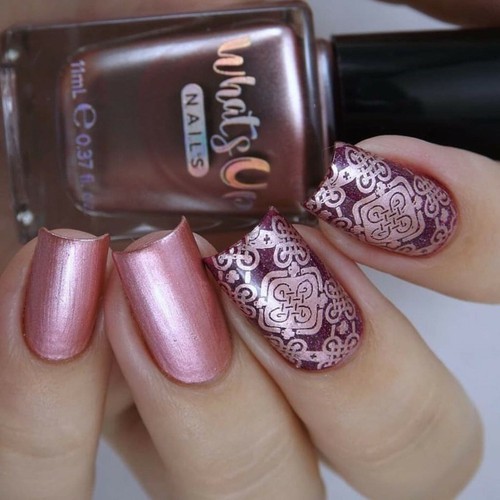 Whats Up Nails - Roses are Gold Stamping Polish (Rose Gold), Nail Polish - 第 6/12 張圖片