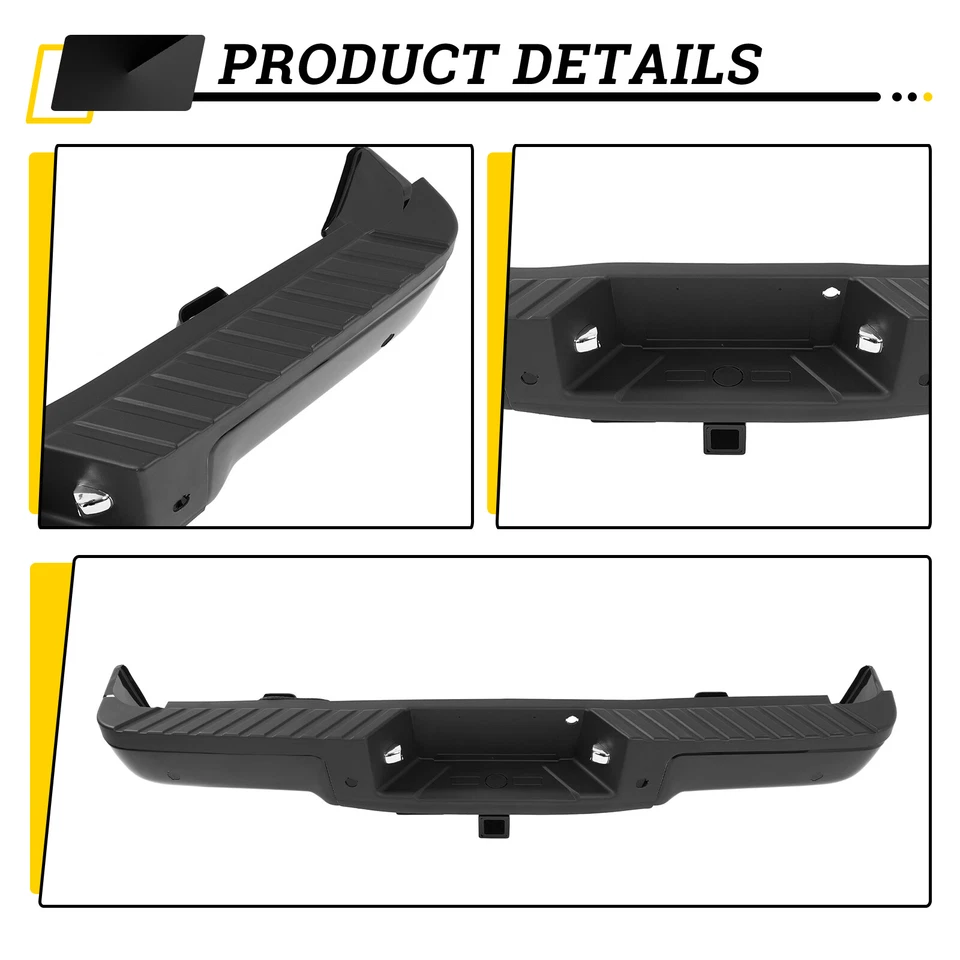 Rear Step Bumper For 2009-2014 Ford F-150 F150 Styleside with Tow Hook Hole Foto 4 de 4
