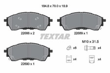TEXTAR Bremsbelagsatz, Scheibenbremse Vorderachse u.a. für FORD, FORD USA