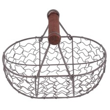 Metal Wire Egg Basket Fruit Bread Chicken Farmhouse Organizer Storage Basket 12.55 per metre