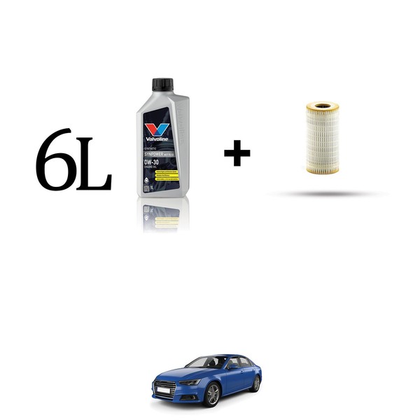 Set ÖLfilter Und 6L FüR Audi A4 (B9, 8W) S4 Tdi Hybrid 255Kw Von 2019-image