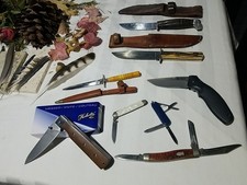 VTG Case Shrade CRKT Krebs Knife Lot of 8 Used Knives Great Condition