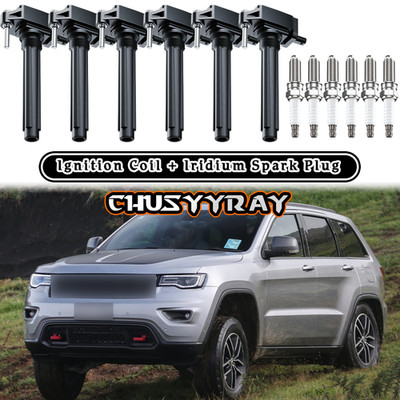 6X Ignition Coil + 6X Iridium Spark Plug for 2011-2020 Chrysler 300 3.6L V6