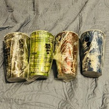 2026 Burger King STAR WARS The MANDALORIAN And GROGU Cups Compete Set Of 4 NEW