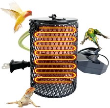 Reptile  Bird Cage Ceramic Heat Lamp 0-100W Guard No Light Emitter