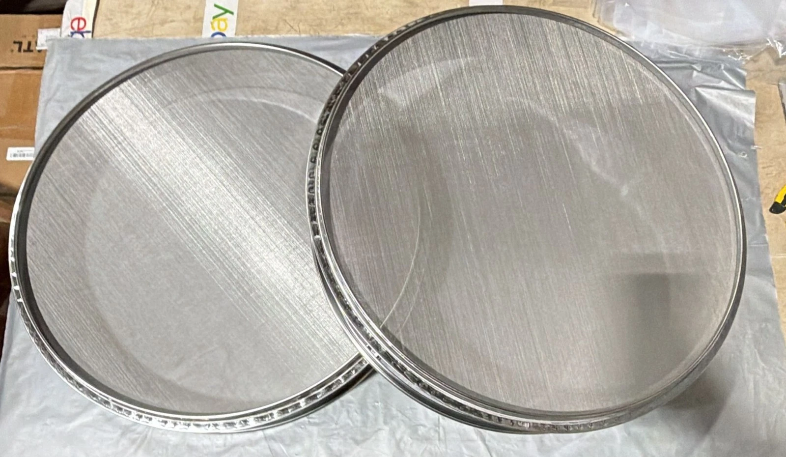 2 Pack Sample Test Sieve Soybean Rice Grain...Stainless Steel Mesh Combing 19"
Opens in a new window