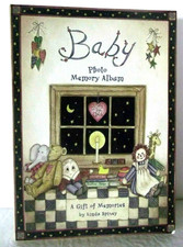 Baby Photo Memory Album Gift of Memories Journal Keepsake Vintage Spivey Display
