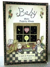 Baby Photo Memory Album Gift of Memories Journal Keepsake Vintage Spivey Display