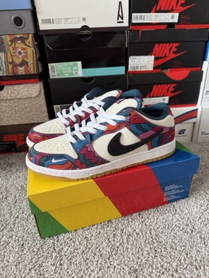 Nike Dunk Low SB Parra Abstract Art Sneakers DH7695-600 Size 11.5 DS Authentic