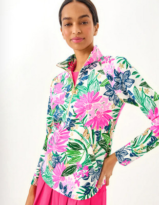 NWT LILLY PULITZER SIZE SMALL SKIPPER POPOVER *ENDLESS SUMMERS* MULTI UPF 50+