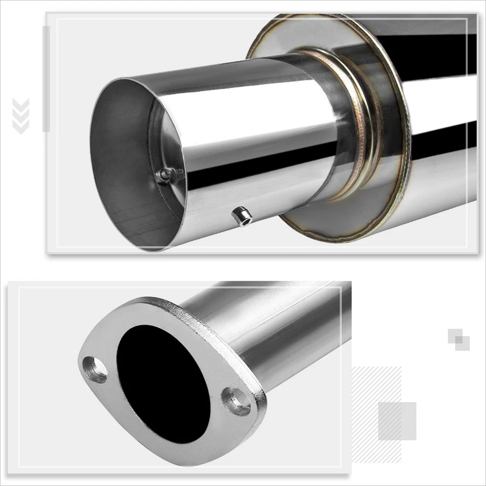 Tubo de escape Catback de acero inoxidable para 05-10 Scion tC 2 puertas 2,4 L 4" Foto 4 de 4