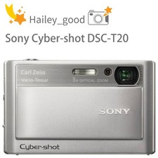 Sony Cyber-shot DSC-T20 8.1MP 3x Optical Zoom Digital Camera Silver Tested