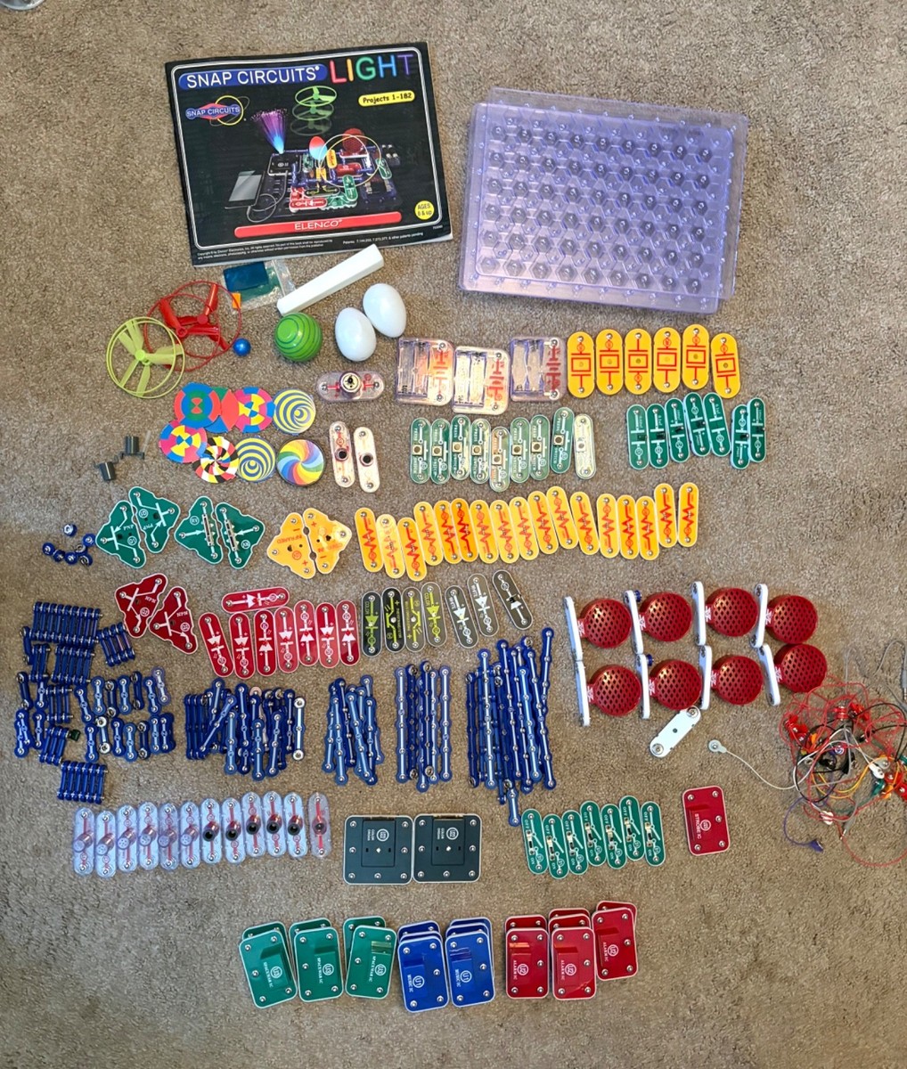 Elenco Snap Circuit Light Projects 1-182 9 Boards 2 Books Over 250