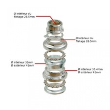 Kit roulement de direction RMS pour Scooter Piaggio 50 Superbravo3 1987 à 1990