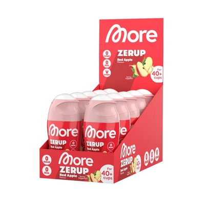 More Zerup - Getränkesirup ohne Zucker - Red Apple - 10 x 65 ml