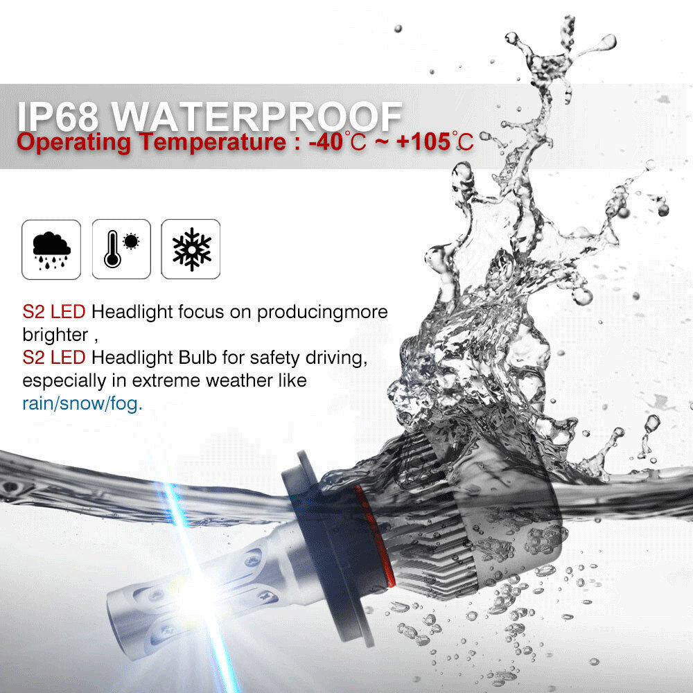 2pcs 5x7 7x6 Inch LED Headlights Hi-Lo Beam DRL For Jeep Wrangler YJ Cherokee XJ thumbnail 12