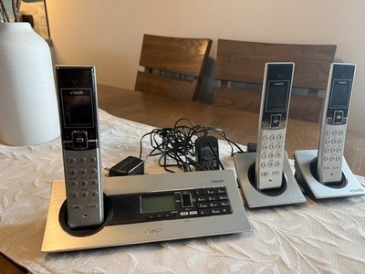 VTech Business Cordless Phone Answering Machine Call Block Bluetooth 3 Handsets