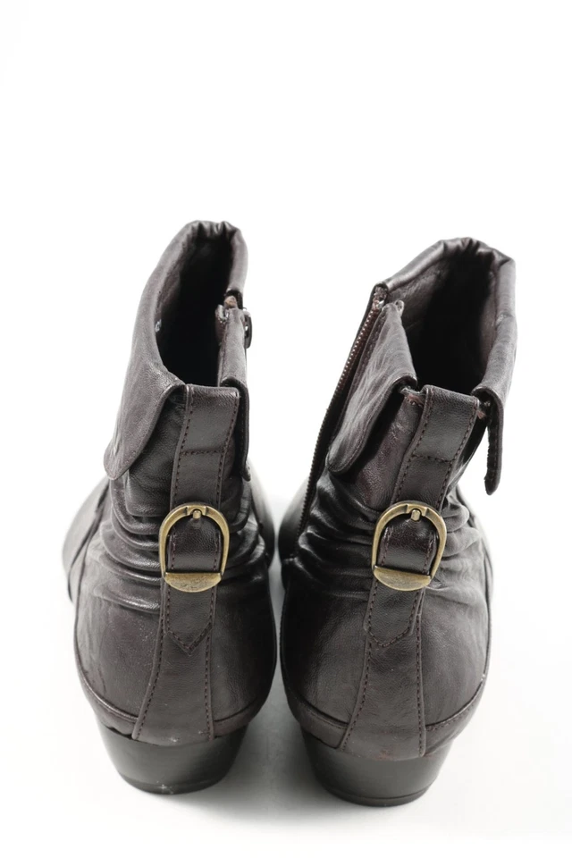 GINO VENTORI Reißverschluss-Stiefeletten Damen Stiefeletten Gr. DE 40 braun - Bild 4 von 4