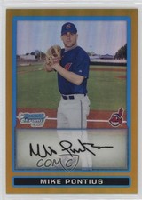 2009 Bowman Chrome Prospects Gold Refractor 27/50 Mike Pontius #BCP157 i6j