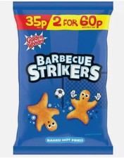 Golden Wonder Barbeque Strikers 36 x 22g Flavour Crisps Chips Snacks Crunchy