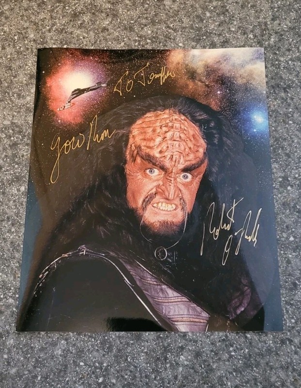 ROBERT O'REILLY/GOWRON Signed/Autograph 8x10 Photo - Star Trek TNG