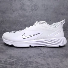 NIKE Alpha Huarache 8 Pro Turf LAX Lacrosse Shoes Mens 12.5 White CW4445-101