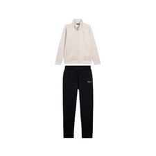 Tuta regular fit con collo alto e dettagli in strass