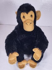 Realistic AURORA Black Monkey Plush Toy 12"